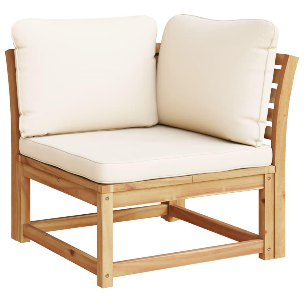 5 Piece Garden Lounge Set with Cushions Solid Wood Acacia