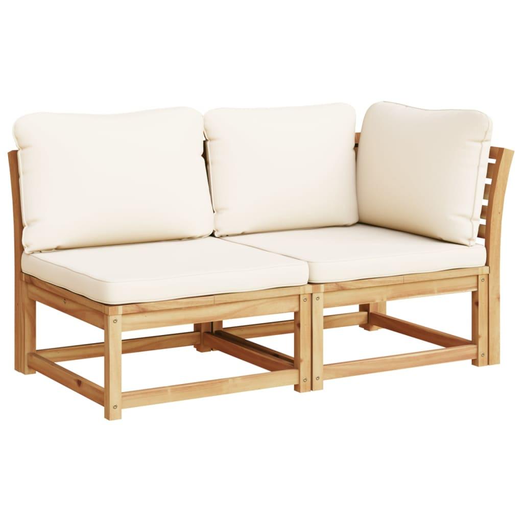 6 Piece Garden Lounge Set with Cushions Solid Wood Acacia