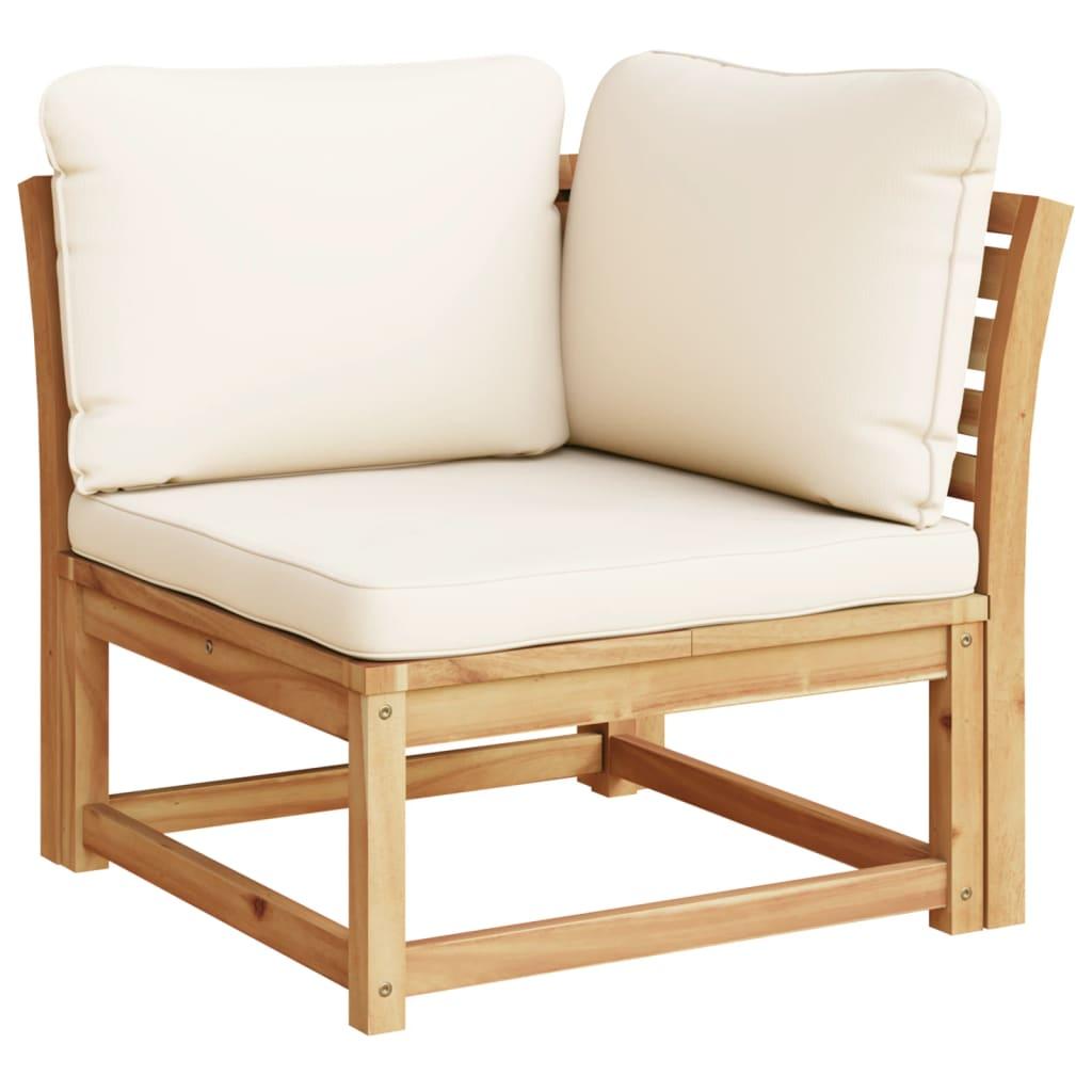 Garden Sofa with Cushions 2-Seater Solid Wood Acacia