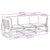 3 Piece Garden Lounge Set with Cushions Solid Wood Acacia