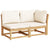 9 Piece Garden Lounge Set with Cushions Solid Wood Acacia