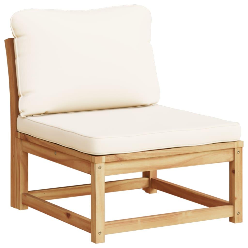 4 Piece Garden Lounge Set with Cushions Solid Wood Acacia