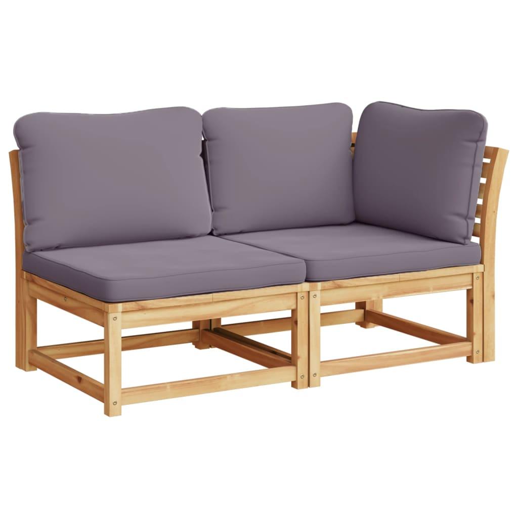 6 Piece Garden Lounge Set with Cushions Solid Wood Acacia