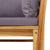 3 Piece Garden Lounge Set with Cushions Solid Wood Acacia