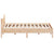 Bed Frame without Mattress 150x200 cm Solid Wood Pine