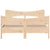 Bed Frame without Mattress 150x200 cm Solid Wood Pine