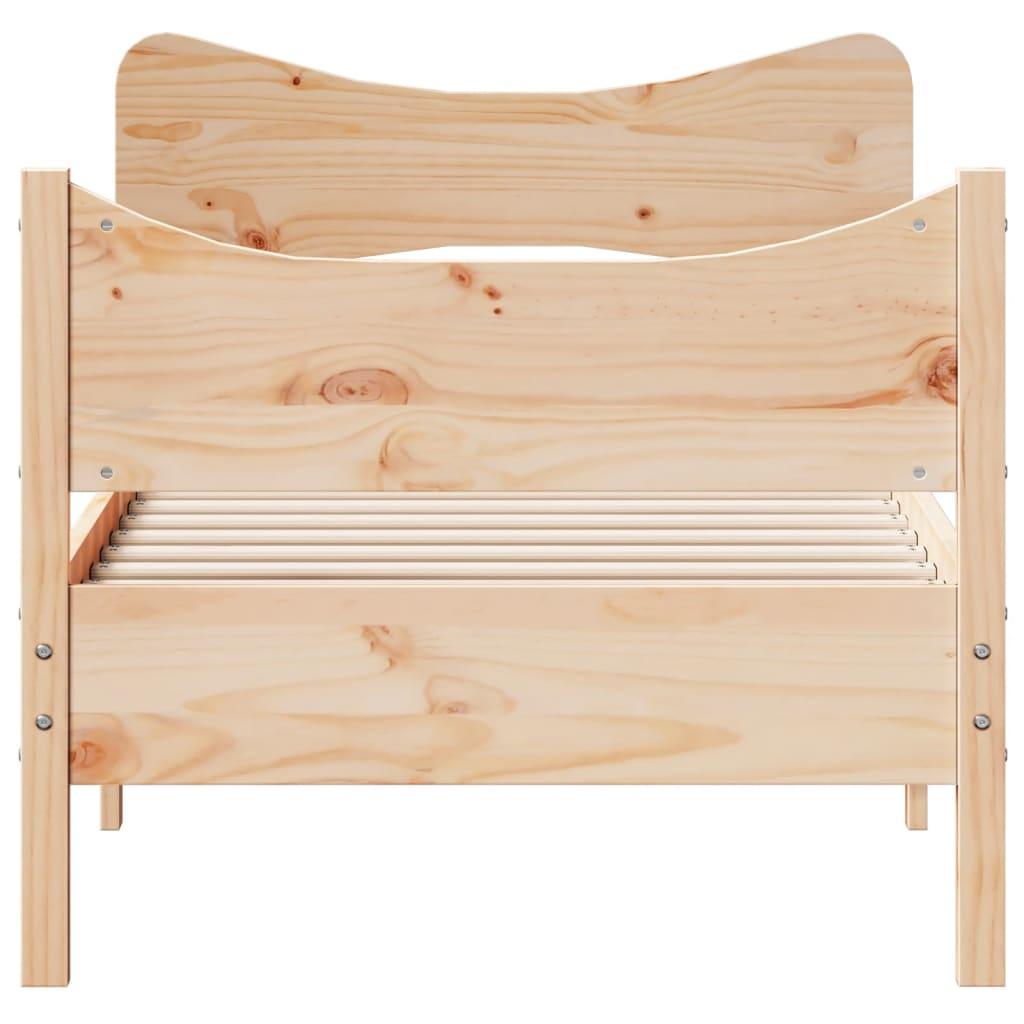 Bed Frame without Mattress 90x190 cm Solid Wood Pine