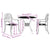 3 Piece Bistro Set Black Cast Aluminium