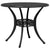 5 Piece Garden Dining Set Black Cast Aluminium