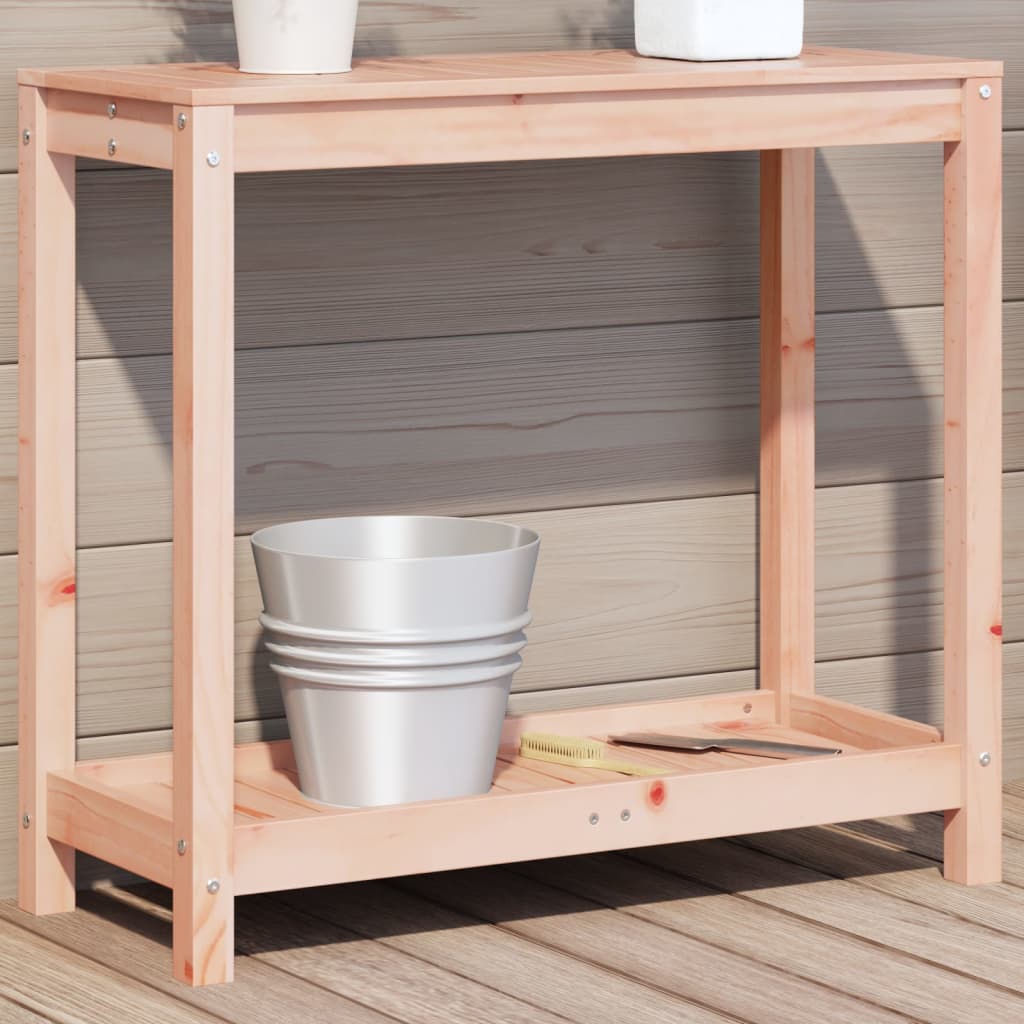 Potting Table with Shelf 82.5x35x75 cm Solid Wood Douglas