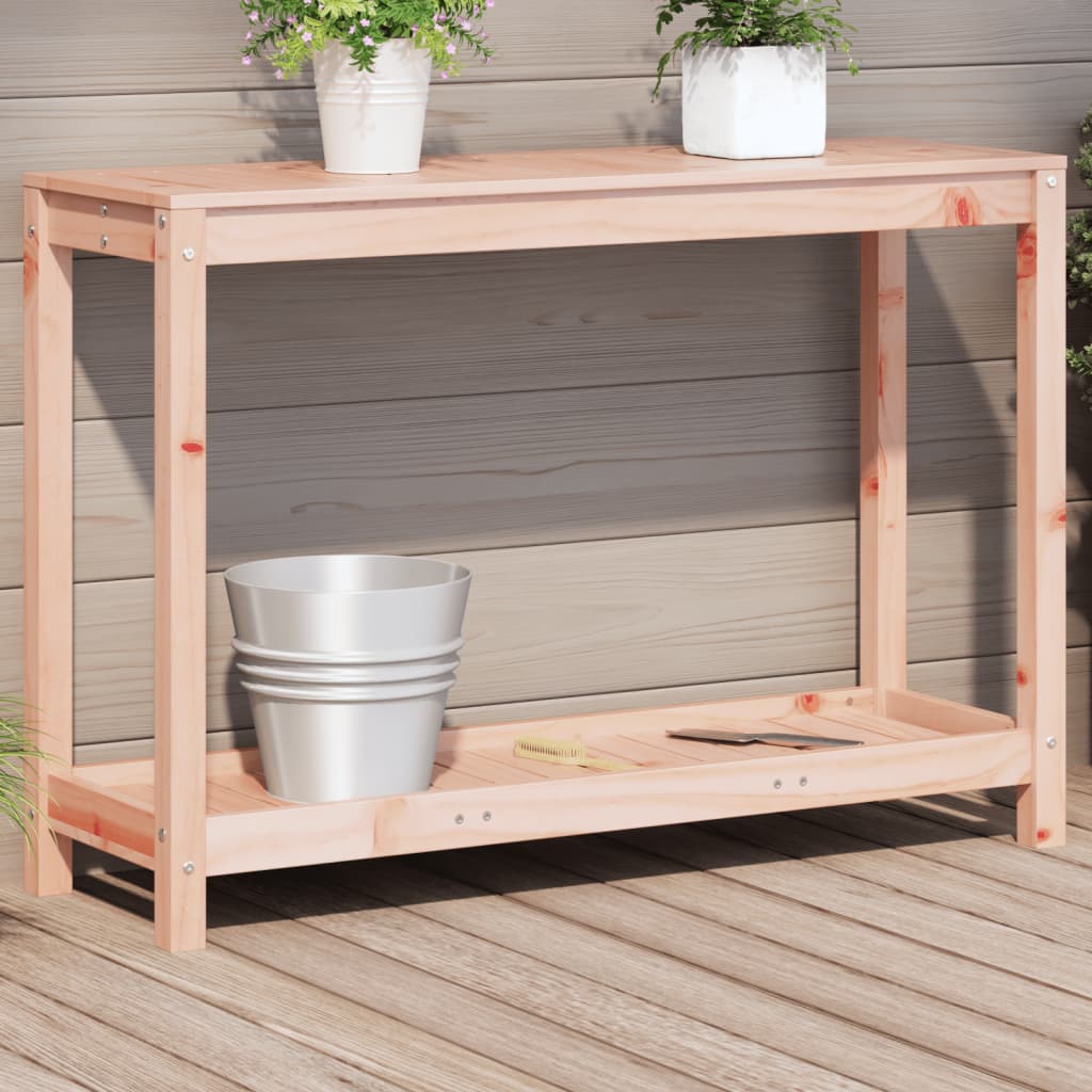 Potting Table with Shelf 108x35x75 cm Solid Wood Douglas