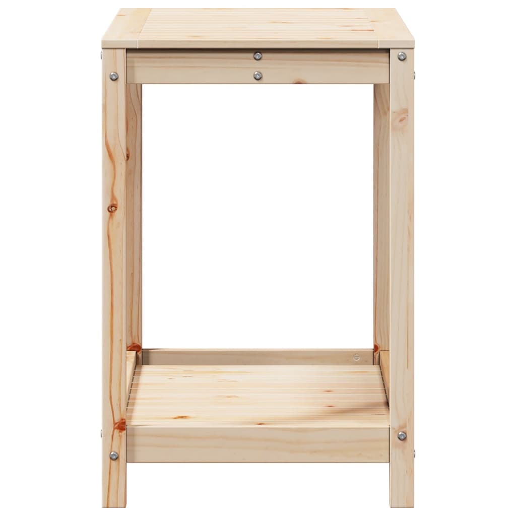 Potting Table with Shelf 82.5x50x75 cm Solid Wood Pine