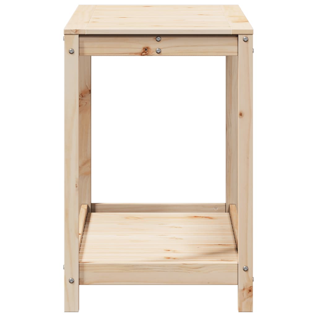 Potting Table with Shelf 108x50x75 cm Solid Wood Pine