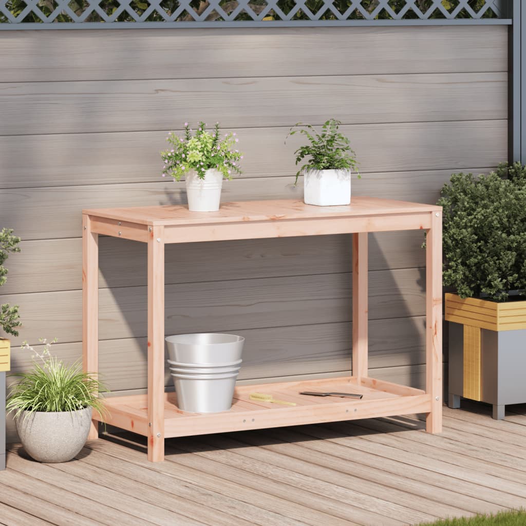 Potting Table with Shelf 108x50x75 cm Solid Wood Douglas