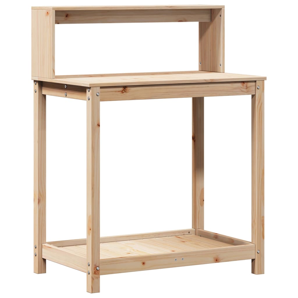 Potting Table with Shelves 82.5x50x109.5 cm Solid Wood Pine