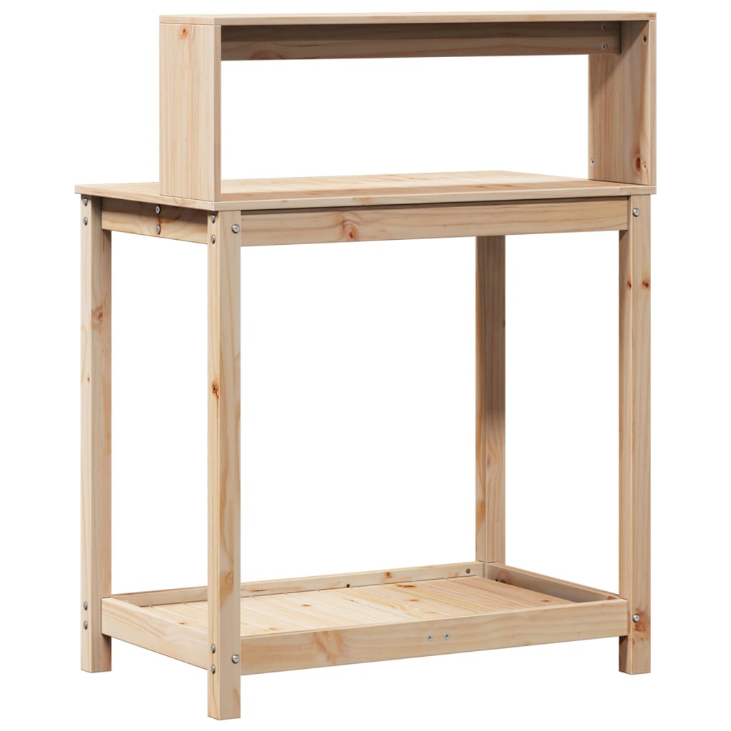 Potting Table with Shelves 82.5x50x109.5 cm Solid Wood Pine