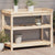 Potting Table with Shelves 108x45x86.5 cm Solid Wood Pine