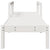 Sun Lounger White 199.5x62x55 cm Solid Wood Pine