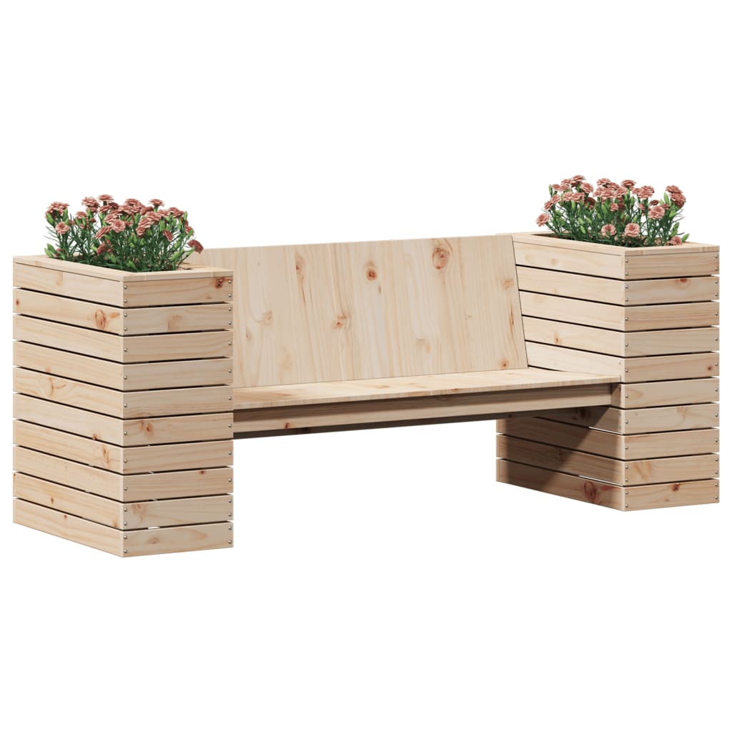 Planter Bench 167.5x60x65 cm Solid Wood Pine