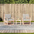 3 Piece Garden Lounge Set Solid Wood Douglas