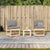 3 Piece Garden Lounge Set Solid Wood Douglas