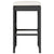 Garden Bar Stools with Cushions 6 pcs Black Poly Rattan