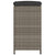 Garden Bar Stools with Cushions 6 pcs Grey Poly Rattan