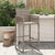 Garden Bar Stools 2 pcs Grey Poly Rattan