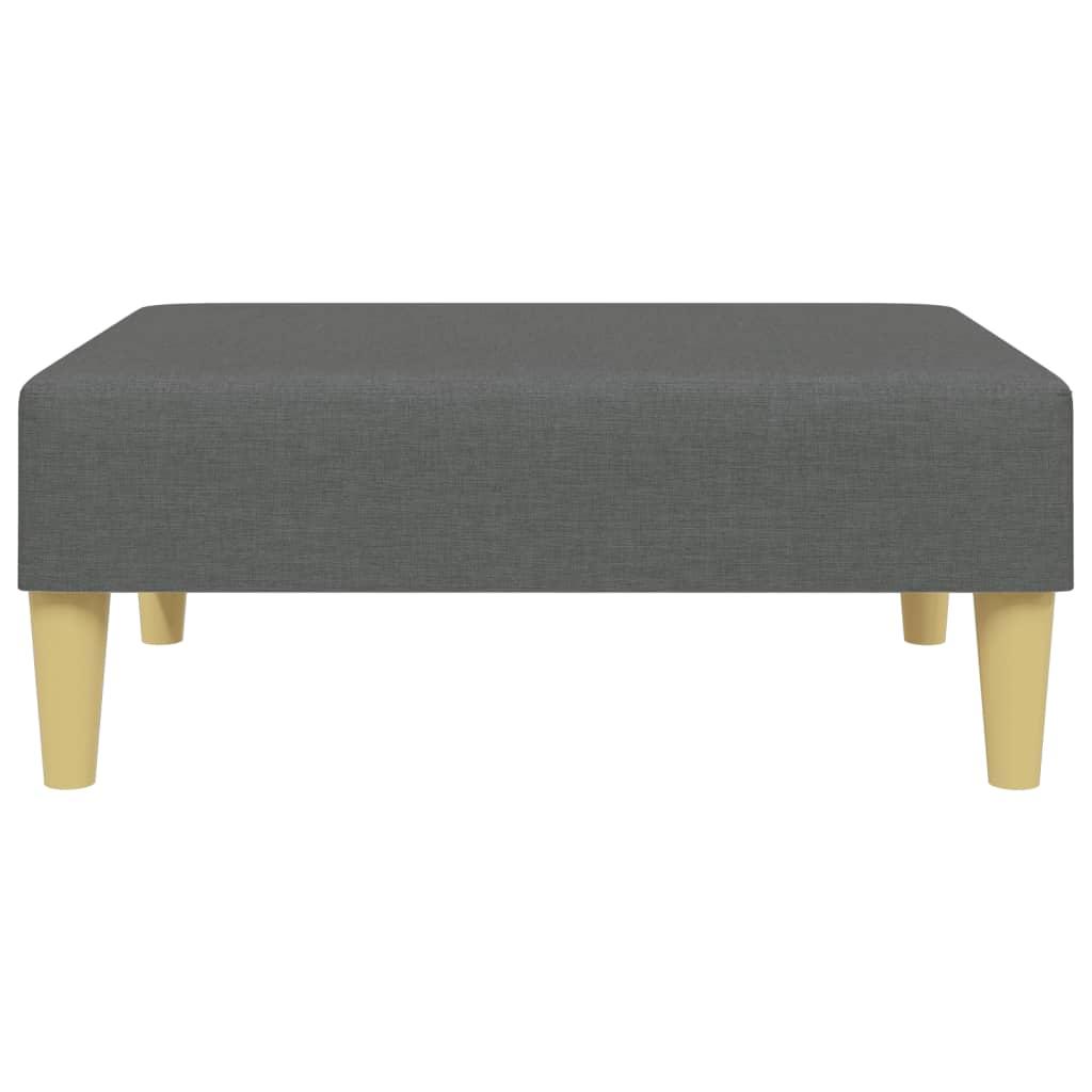 Footstool Dark Grey 77x55x31 cm Fabric