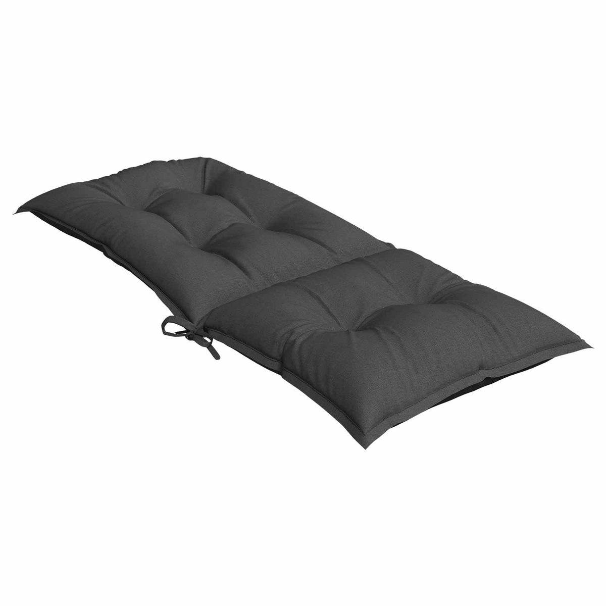 Highback Chair Cushions 4 pcs Melange Anthracite 120x50x7 cm