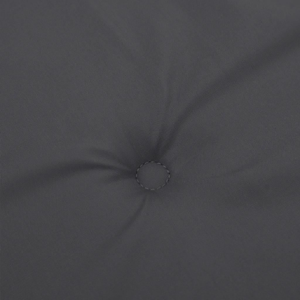 Highback Chair Cushions 6 pcs Melange Anthracite 120x50x4 cm Fabric