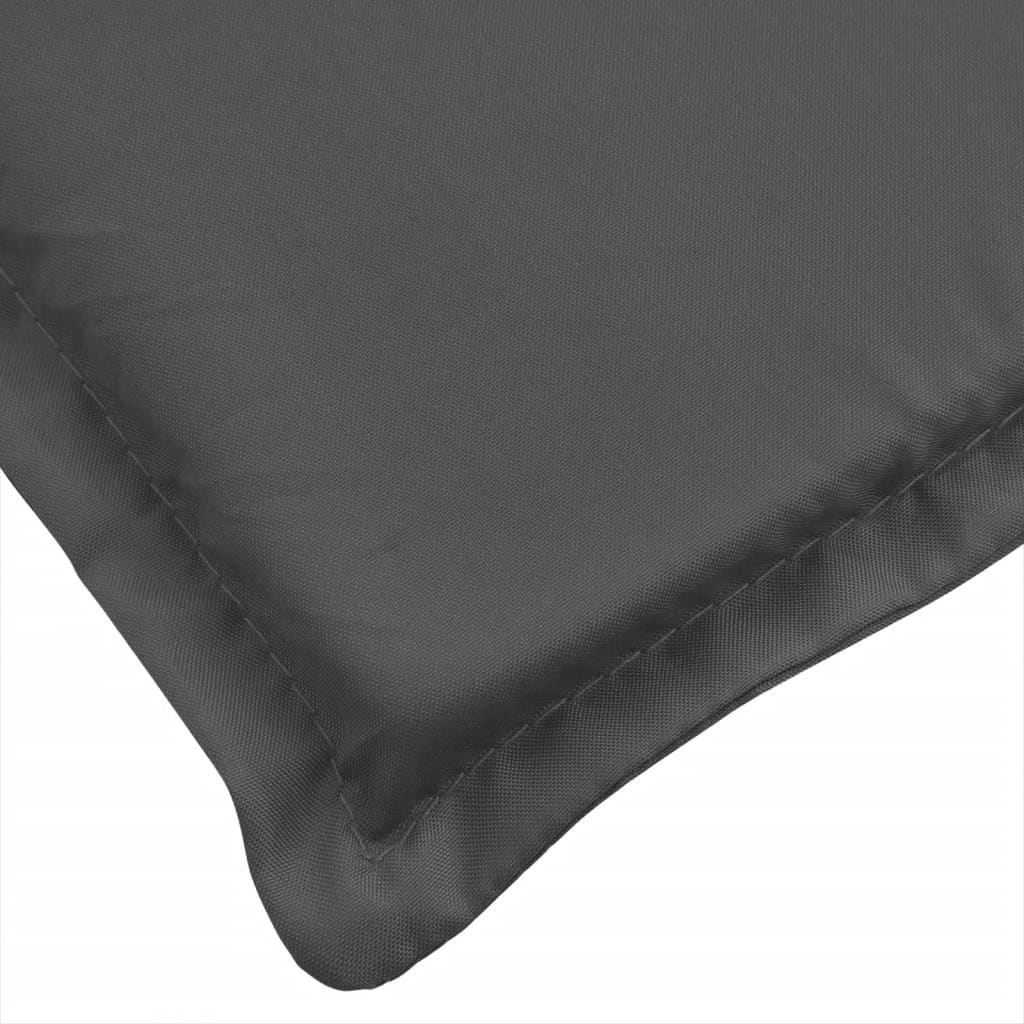 Deck Chair Cushion Melange Anthracite (75+105)x50x3 cm Fabric