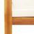 Garden Sofa with Cushions 2-Seater Solid Wood Acacia