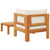 2 Piece Garden Sofa Set with Cushions Solid Wood Acacia