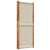 4-Panel Room Divider Light Grey 280x180 cm