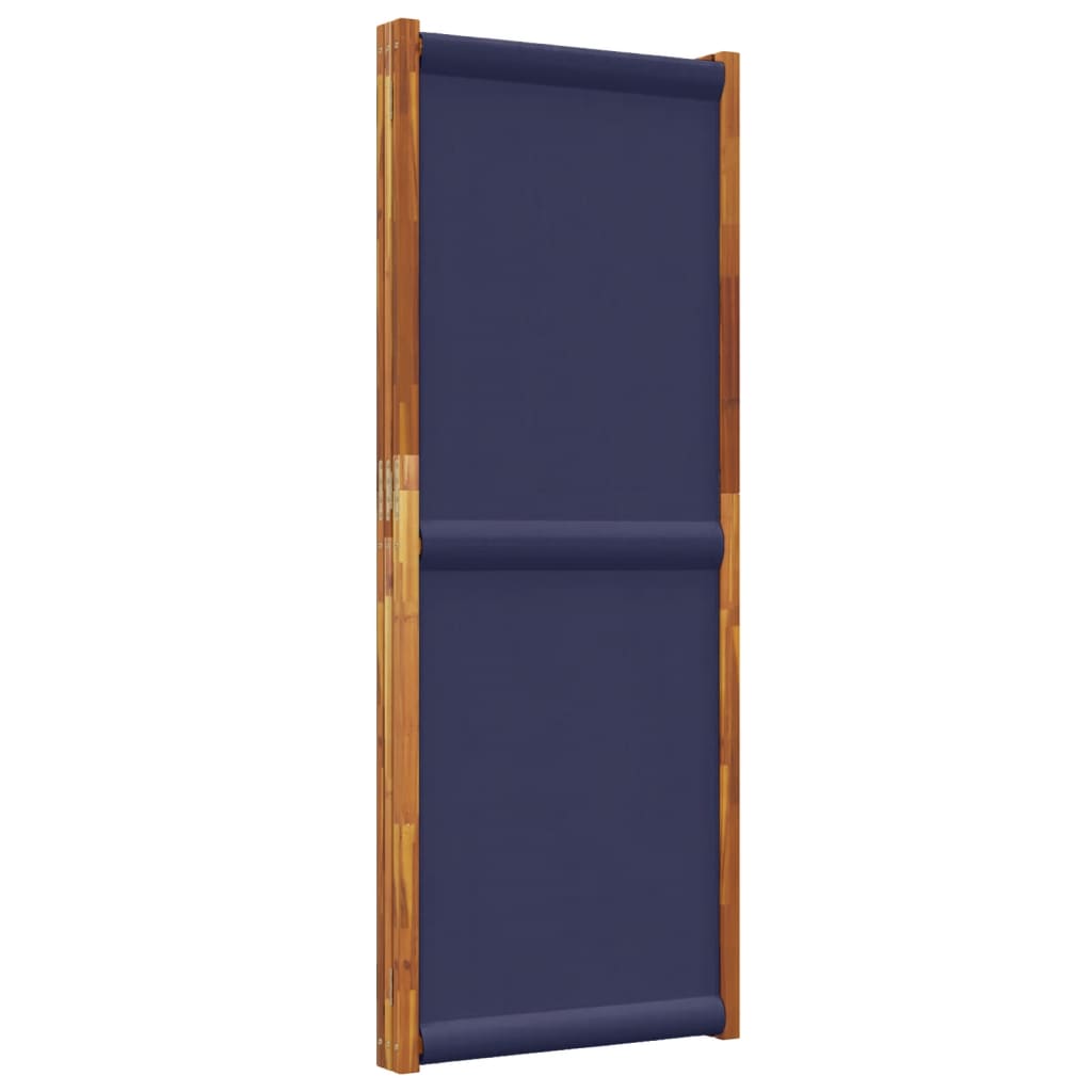 3-Panel Room Divider Dark Blue 210x180 cm