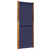 3-Panel Room Divider Dark Blue 210x180 cm