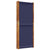 5-Panel Room Divider Dark Blue 350x180 cm