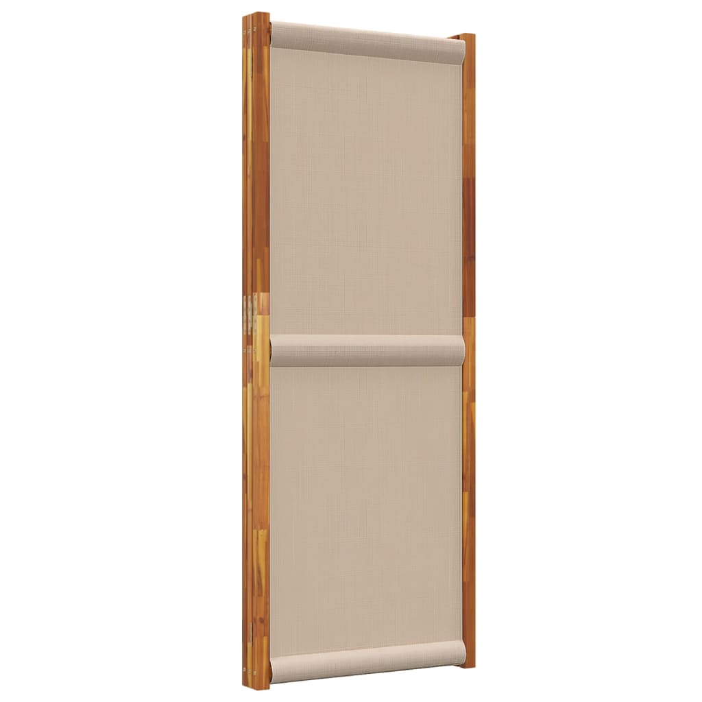 3-Panel Room Divider Taupe 210x180 cm