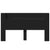 Headboard Cabinet with LED Black 180x16.5x103.5 cm