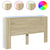 Headboard Cabinet with LED Sonoma Oak 180 cm