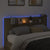 Headboard Cabinet with LED Sonoma Oak 180 cm