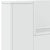 Headboard Cabinet with LED White 220x16.5x103.5 cm