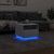 Coffee Table with LED Lights White 50x49x40 cm