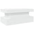 Coffee Table with LED Lights White 90x50x40 cm