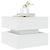 Coffee Table with LED Lights White 50x50x40 cm