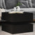 Coffee Table with LED Lights Black 50x50x40 cm