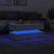 Coffee Table with LED Lights White 90x50x40 cm