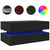 Coffee Table with LED Lights Black 90x50x40 cm