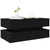 Coffee Table with LED Lights Black 90x50x40 cm